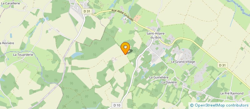 localisation de l'entreprise MONSIEUR MAURICE AUGUIN  LA CAILLERE-SAINT-HILAIRE