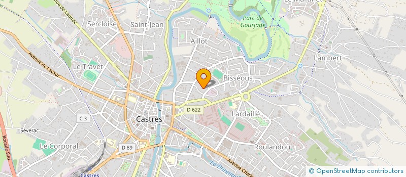 localisation de l'entreprise MONSIEUR MAURICE AZEMA  CASTRES