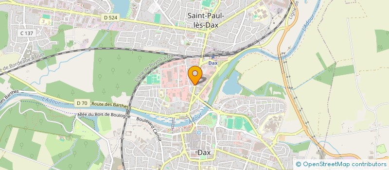 localisation de l'entreprise MONSIEUR MAURICE BADETS  DAX