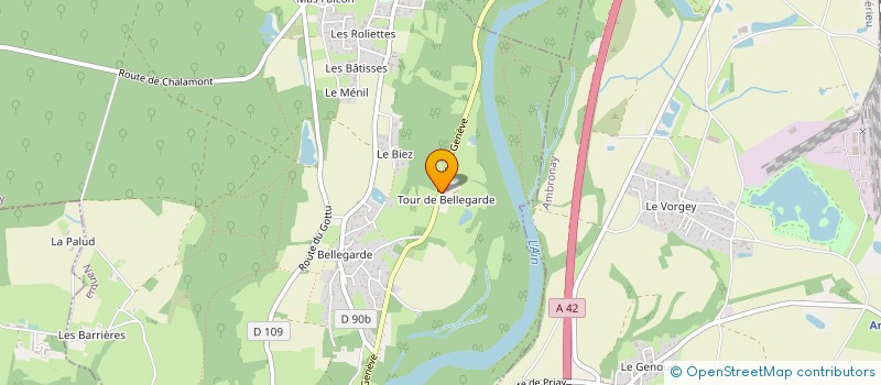 localisation de l'entreprise MONSIEUR MAURICE BADOUT à PRIAY