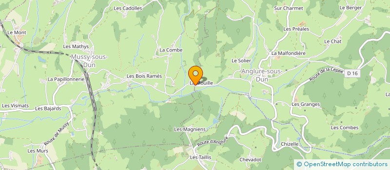 localisation de l'entreprise MONSIEUR MAURICE BAJARD  ANGLURE-SOUS-DUN