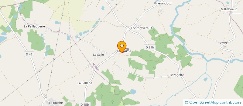 localisation de l'entreprise MONSIEUR MAURICE BALLEREAU à MAILLET