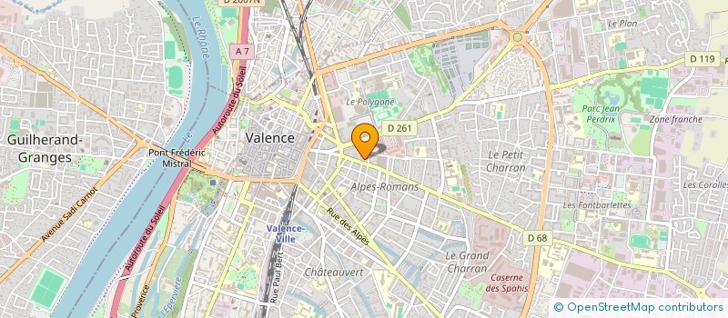localisation de l'entreprise MONSIEUR MAURICE BALME à VALENCE