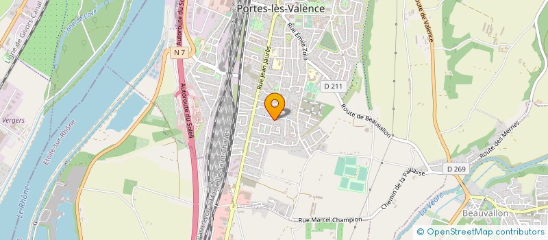 localisation de l'entreprise MONSIEUR MAURICE BARD  PORTES-LES-VALENCE