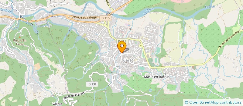 localisation de l'entreprise MONSIEUR MAURICE BARDES  CERET