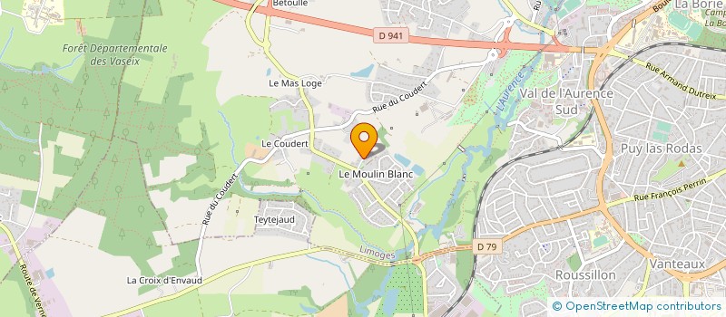 localisation de l'entreprise MONSIEUR MAURICE BARRET à LIMOGES
