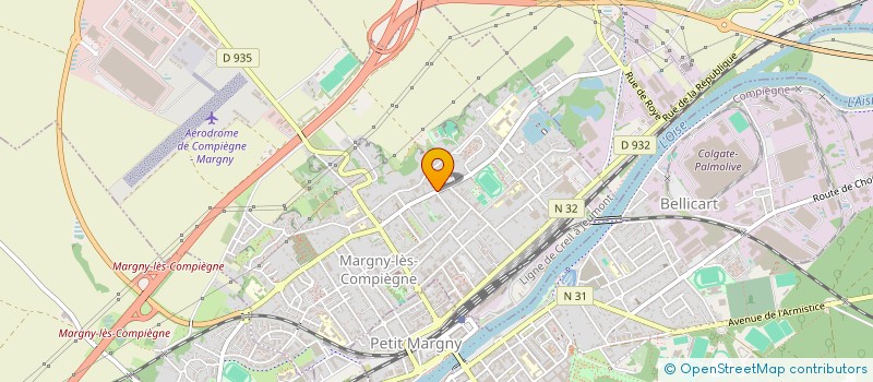 localisation de l'entreprise MONSIEUR MAURICE BAUSSART  MARGNY-LES-COMPIEGNE