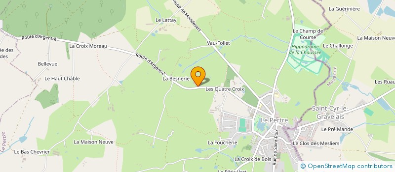 localisation de l'entreprise MONSIEUR MAURICE BEASSE  LE PERTRE