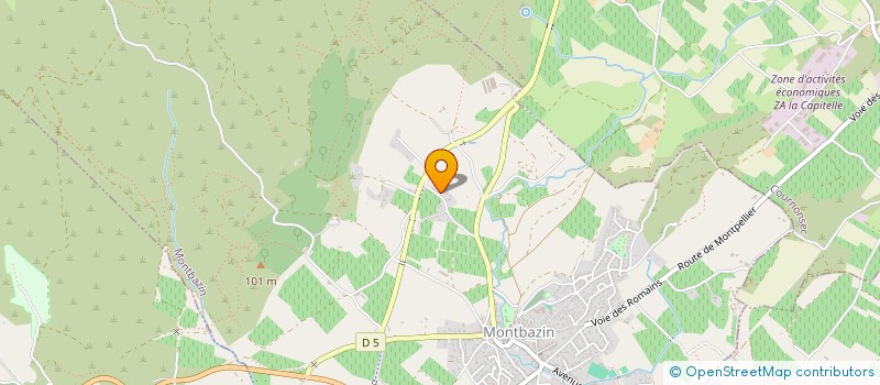 localisation de l'entreprise MONSIEUR MAURICE BEAUMANN  MONTBAZIN