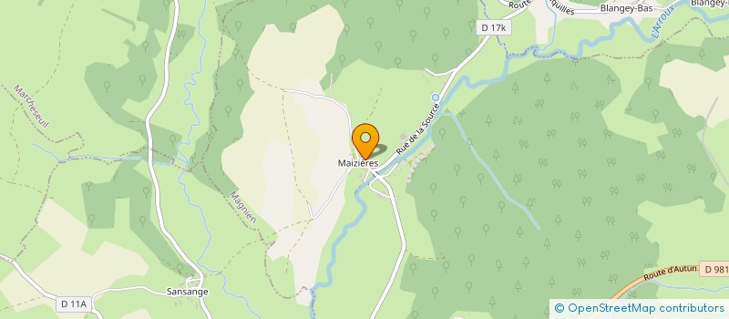 localisation de l'entreprise MONSIEUR MAURICE BELET  MAGNIEN