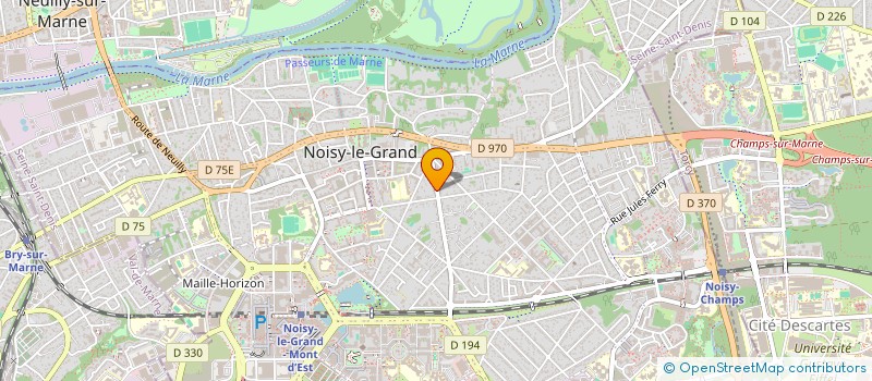 localisation de l'entreprise MONSIEUR MAURICE BELLAIRE à NOISY-LE-GRAND