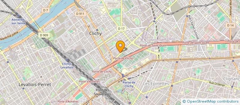localisation de l'entreprise MONSIEUR MAURICE BELLE à CLICHY