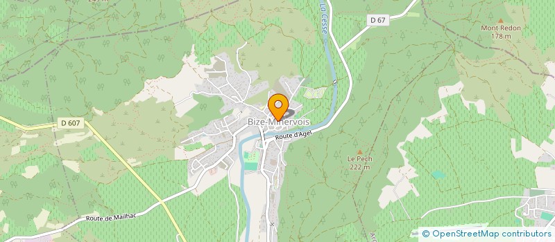 localisation de l'entreprise MONSIEUR MAURICE BENARD  BIZE-MINERVOIS