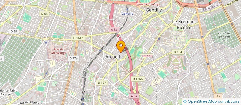 localisation de l'entreprise MONSIEUR MAURICE BENOIST  ARCUEIL