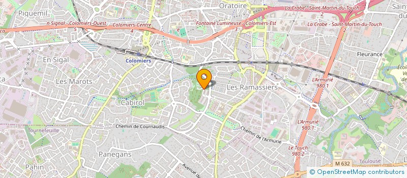 localisation de l'entreprise MONSIEUR MAURICE BENSOUSSAN  COLOMIERS