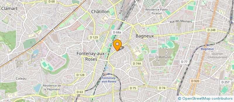 localisation de l'entreprise MONSIEUR MAURICE BENSOUSSAN à FONTENAY-AUX-ROSES