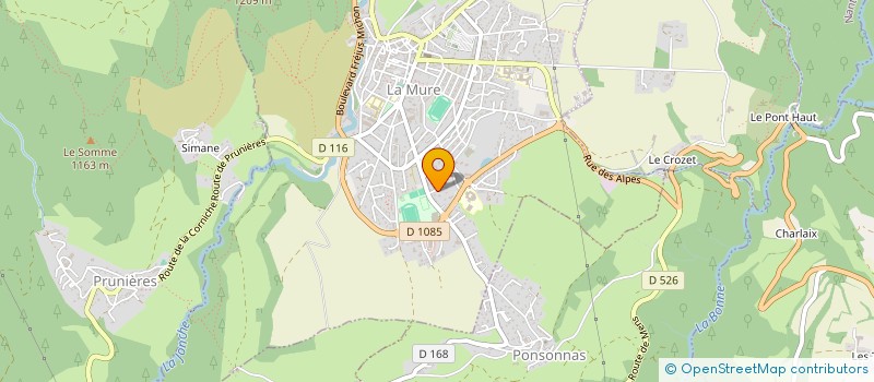 localisation de l'entreprise MONSIEUR MAURICE BERARD  LA MURE