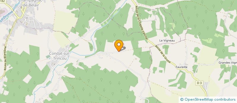 localisation de l'entreprise MONSIEUR MAURICE BERCHENY à CHAMPAGNAC-DE-BELAIR