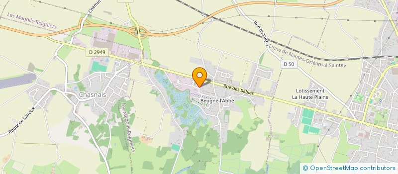 localisation de l'entreprise MONSIEUR MAURICE BERNIER  LES MAGNILS-REIGNIERS