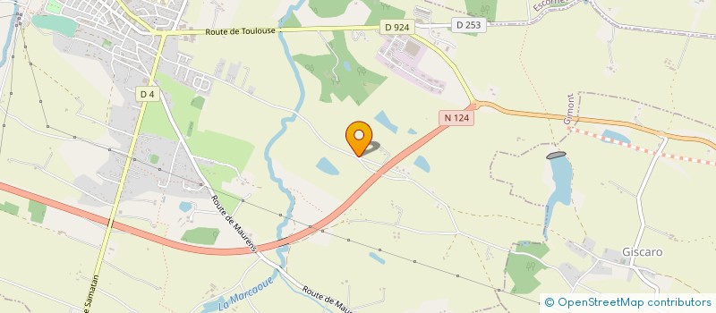 localisation de l'entreprise MONSIEUR MAURICE BERTHOME  GIMONT