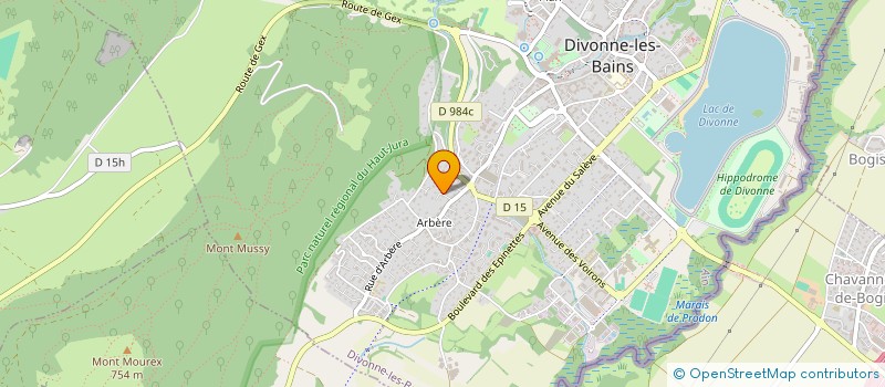 localisation de l'entreprise MONSIEUR MAURICE BESACIER à DIVONNE-LES-BAINS