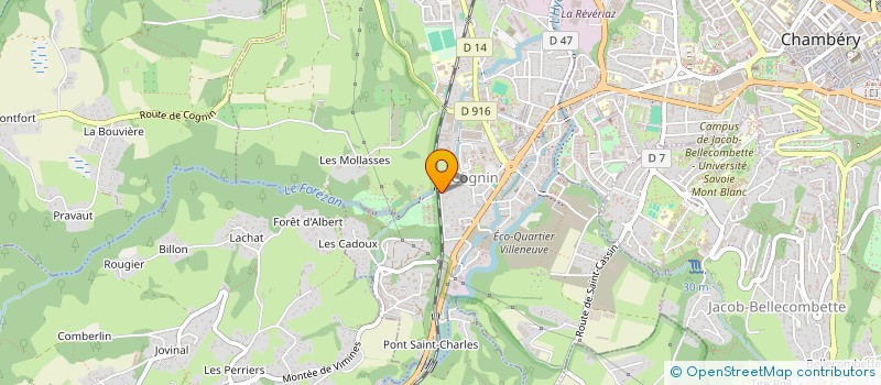 localisation de l'entreprise MONSIEUR MAURICE BETEMPS  COGNIN