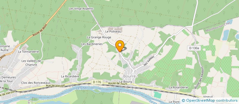 localisation de l'entreprise MONSIEUR MAURICE BEURIER  SAINT-GEORGES-SUR-CHER