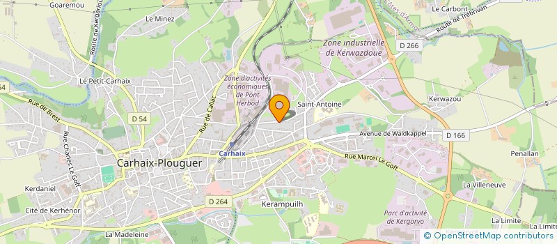 localisation de l'entreprise MONSIEUR MAURICE BILIRIT  CARHAIX-PLOUGUER