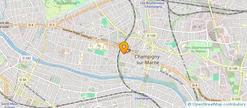 localisation de l'entreprise MONSIEUR MAURICE BILLARD à CHAMPIGNY-SUR-MARNE