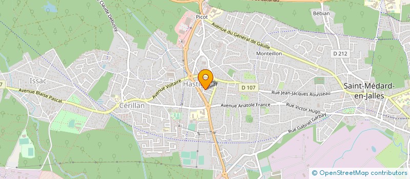 localisation de l'entreprise MONSIEUR MAURICE BOBINEAU  SAINT-AUBIN-DE-MEDOC