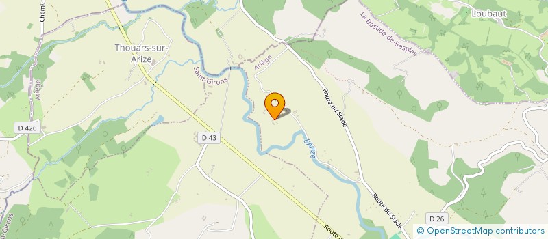 localisation de l'entreprise MONSIEUR MAURICE BONADEI à LA BASTIDE-DE-BESPLAS