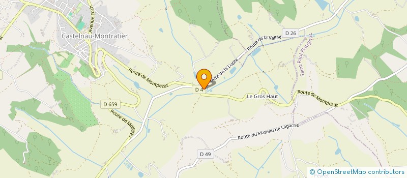 localisation de l'entreprise MONSIEUR MAURICE BONNEMORT  CASTELNAU-MONTRATIER