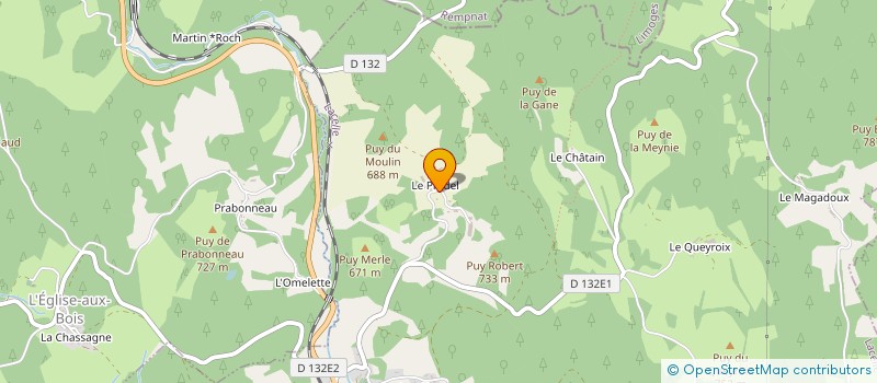 localisation de l'entreprise MONSIEUR MAURICE BONNET  LACELLE