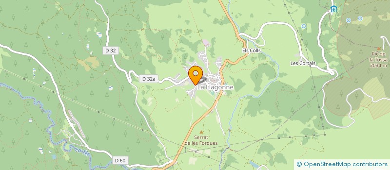 localisation de l'entreprise MONSIEUR MAURICE BONTEMPS  LA LLAGONNE