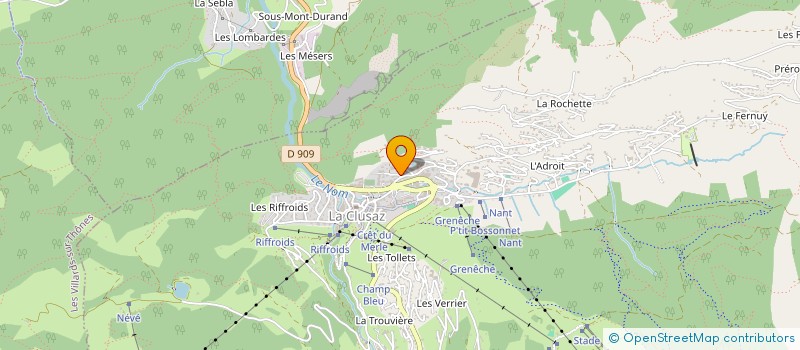 localisation de l'entreprise MONSIEUR MAURICE BONZI à LA CLUSAZ