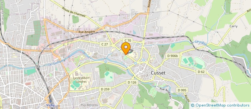 localisation de l'entreprise MONSIEUR MAURICE BOUCARD à CUSSET