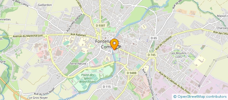 localisation de l'entreprise MONSIEUR MAURICE BOUDAUD  FONTENAY-LE-COMTE