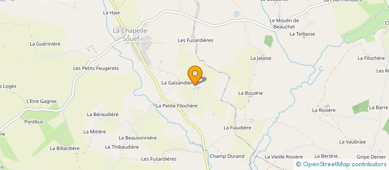 localisation de l'entreprise MONSIEUR MAURICE BOULLAY à LA CHAPELLE-SOUEF