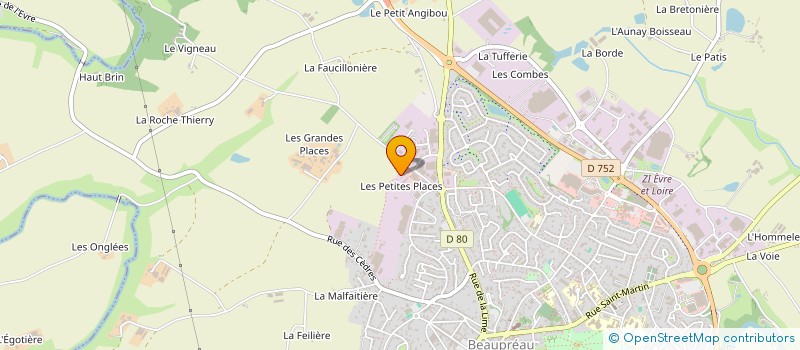 localisation de l'entreprise MONSIEUR MAURICE BOURASSEAU  BEAUPREAU-EN-MAUGES