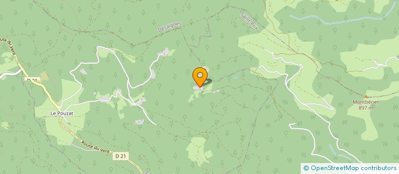 localisation de l'entreprise MONSIEUR MAURICE BOURDIER  SAINT-AGREVE