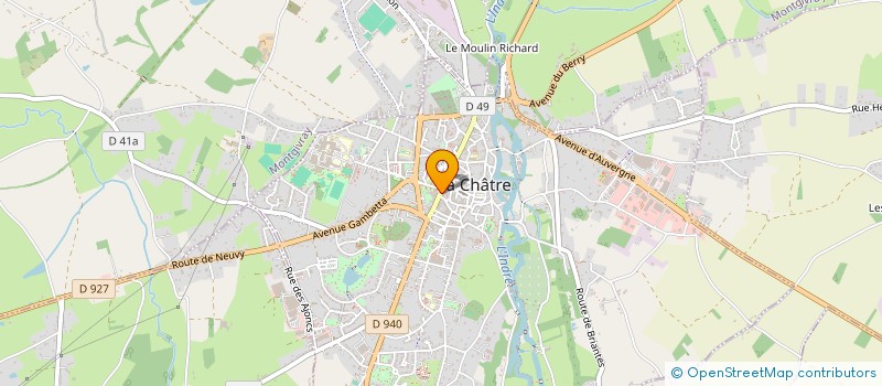 localisation de l'entreprise MONSIEUR MAURICE BOURG à LA CHATRE