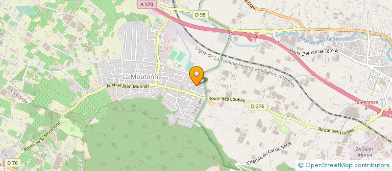 localisation de l'entreprise MONSIEUR MAURICE BOURGUES  LA CRAU