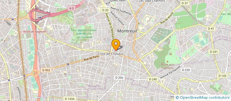 localisation de l'entreprise MONSIEUR MAURICE BOUROU à MONTREUIL