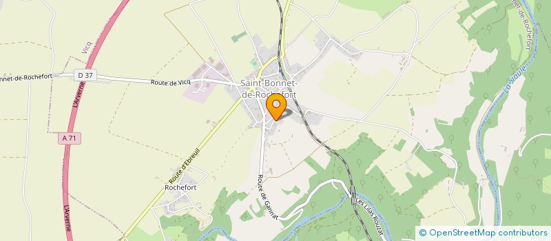 localisation de l'entreprise MONSIEUR MAURICE BOURRASSIER à SAINT-BONNET-DE-ROCHEFORT