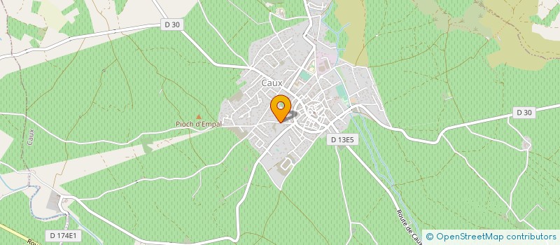 localisation de l'entreprise MONSIEUR MAURICE BOUSQUET à CAUX