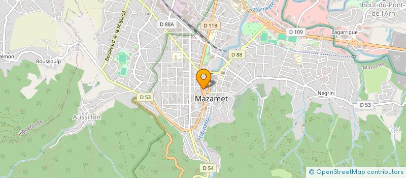 localisation de l'entreprise MONSIEUR MAURICE BOUSQUET à MAZAMET