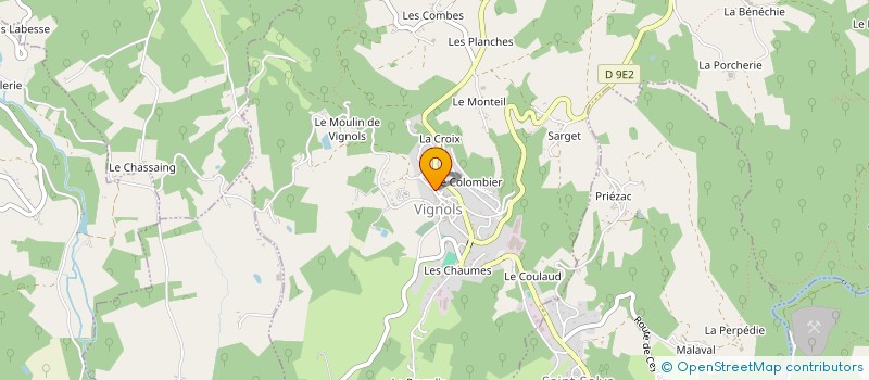 localisation de l'entreprise MONSIEUR MAURICE BOUTOT  VIGNOLS