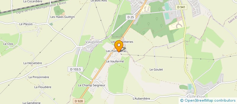 localisation de l'entreprise MONSIEUR MAURICE BOUVIER à ST ELIPH