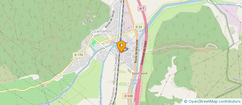 localisation de l'entreprise MONSIEUR MAURICE BOUVIER  LAMANON