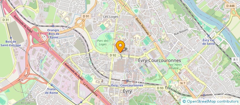 localisation de l'entreprise MONSIEUR MAURICE BREBANT à EVRY-COURCOURONNES
